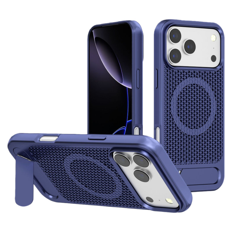Flying Wing Stand Honeycomb Cooling Case For iPhone 17 Pro Max