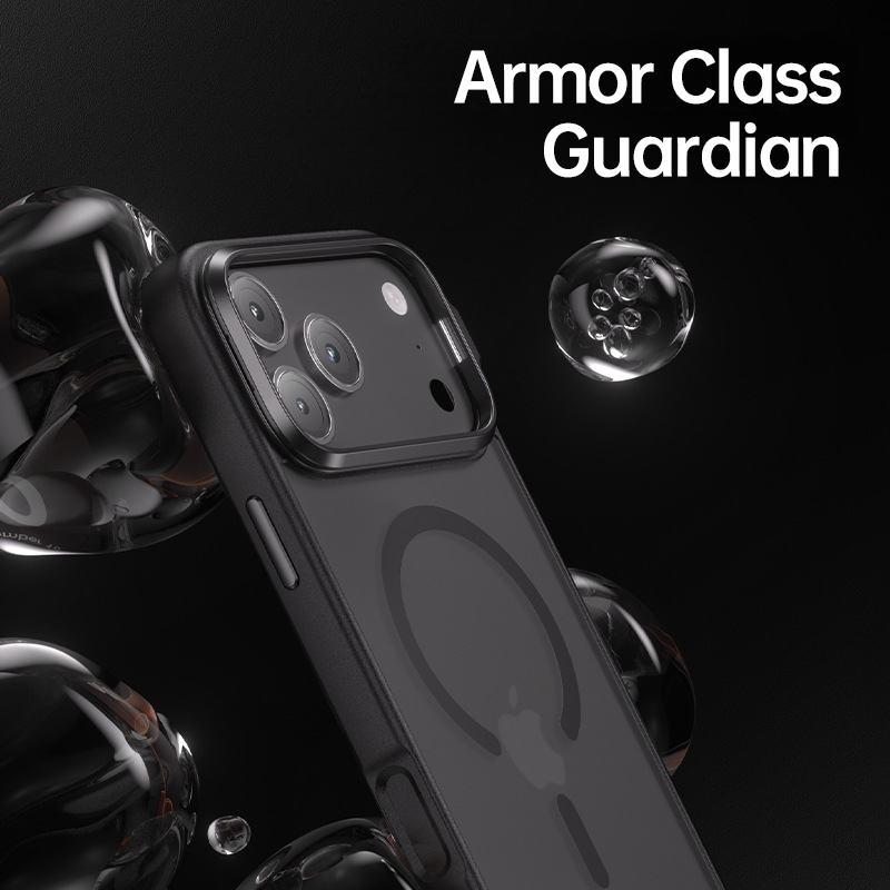 Matte Lens Stand Magnetic Case For iPhone 17 Series