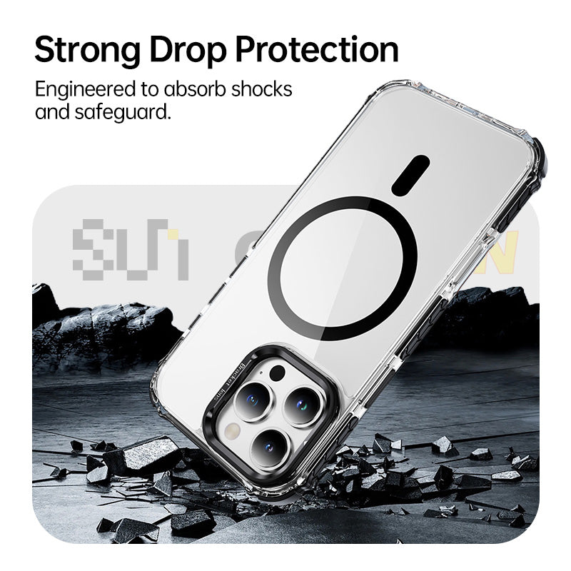 Transparent MagSafe Kickstand Case for iPhone 17 Series