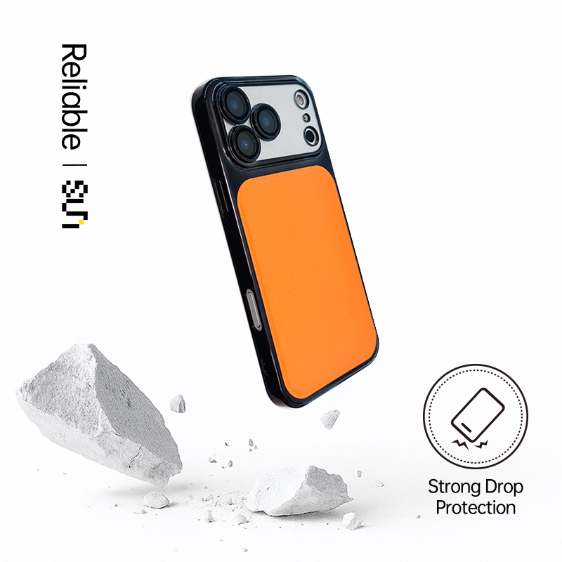 CASESUN Electroplated Eco-Leather Case for iPhone 17/16/15/14 Series