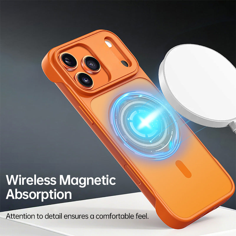 AG Back Panel Semi-Cover Magnetic Case for iPhone 17/16/15 Series