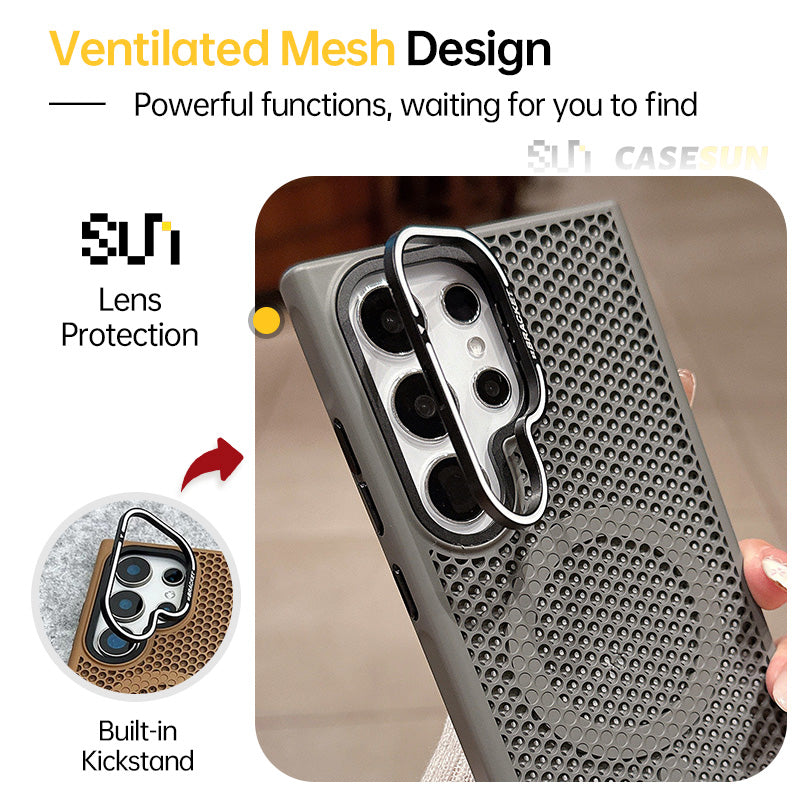 AirFlow Armor Case with MagSafe Stand for Samsung S25/24/23 Series