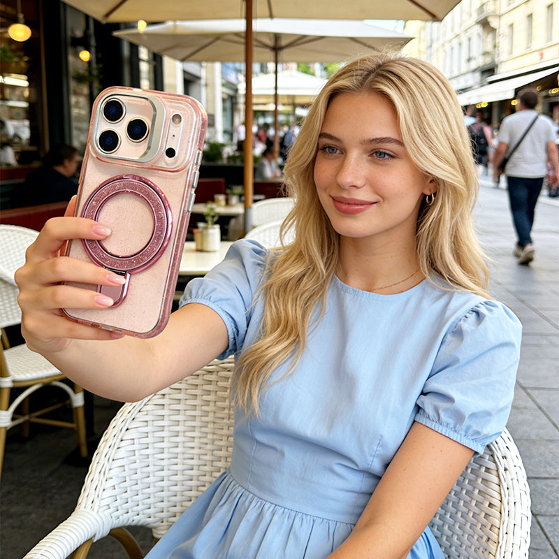 Glitter Edition Dual-Stand Magnetic Protective Case