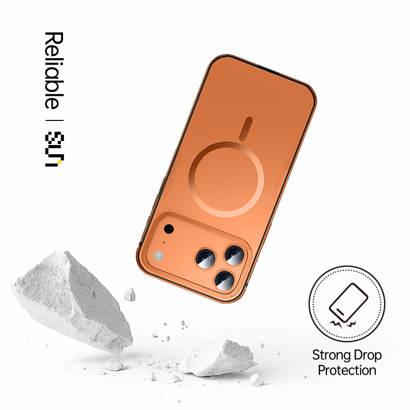 Aluminum Alloy Frame + Acrylic Backing MagSafe Case for iPhone 17 Series