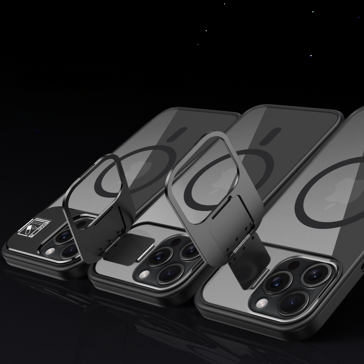 Invisible Multi-Dimensional Stand Drop Case For iPhone 17 Pro Max