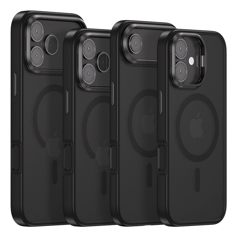 Matte Lens Stand Magnetic Case For iPhone 17 Series