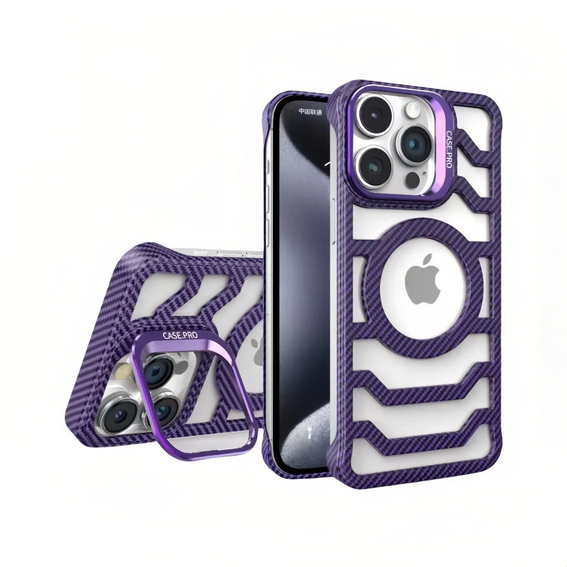 Carbon Texture Ultra-Light Frameless MagSafe Case for iPhone 17 Pro Max