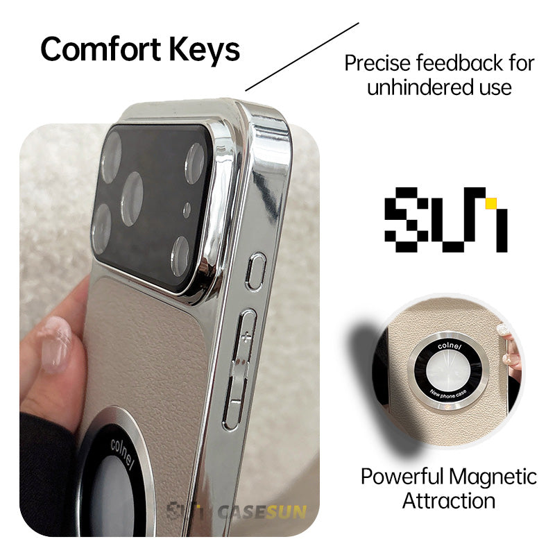  Large-Window Leather MagSafe Case