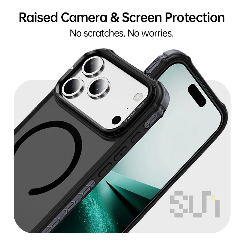  Skin-Feel Magnetic Kickstand Case for iPhone 17/16/15 Series