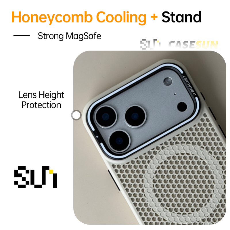 MagSafe Honeycomb Cooling Case for iPhone 17/16/15/14 Series