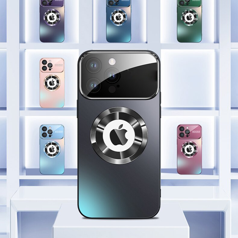 Large Window AG Frosted Magnetic Protective Case For iPhone 17 Pro Max