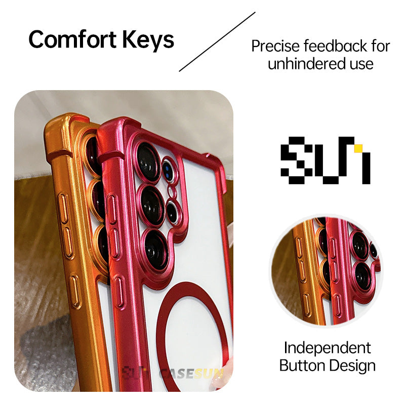 CaseSun Electroplated Matte Magnetic Case for Samsung S26/S25/S24 Series