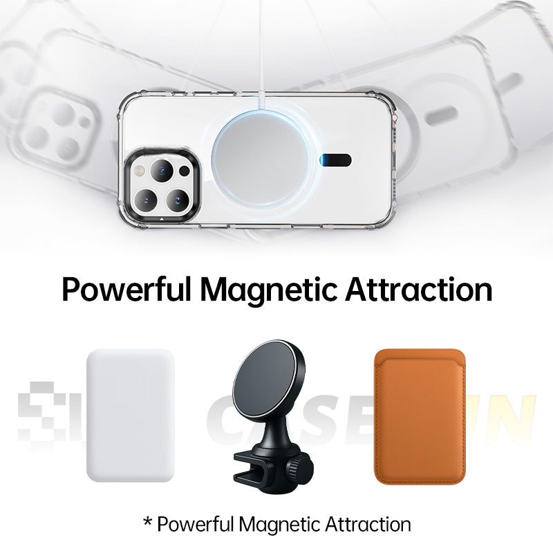 Transparent MagSafe Kickstand Case for iPhone 17 Series