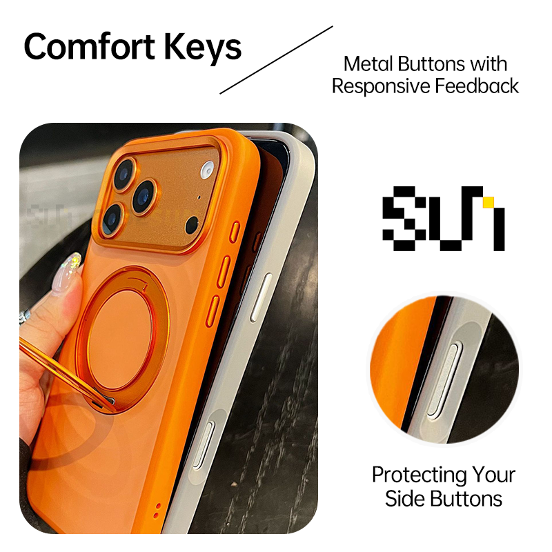 StellarWave 360° Magnetic Stand Case for iPhone 17 Series
