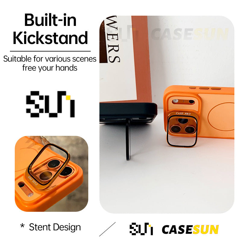 Minimal LensGuard Stand Case For iPhone 17/16/15/14 Series