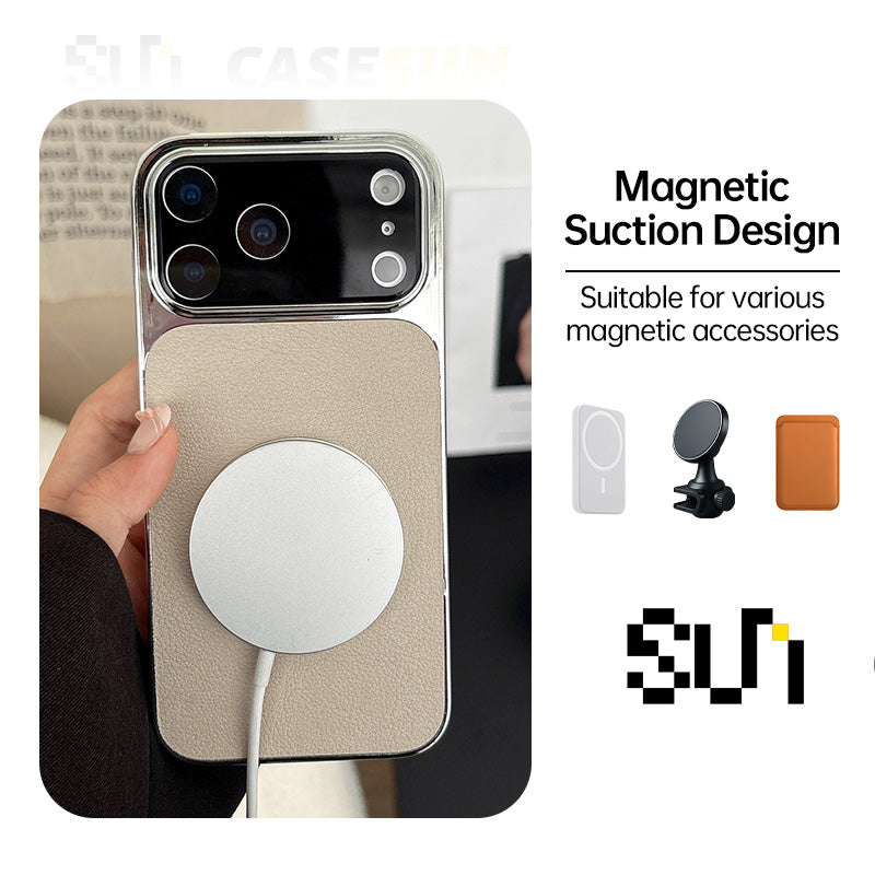  Large-Window Leather MagSafe Case