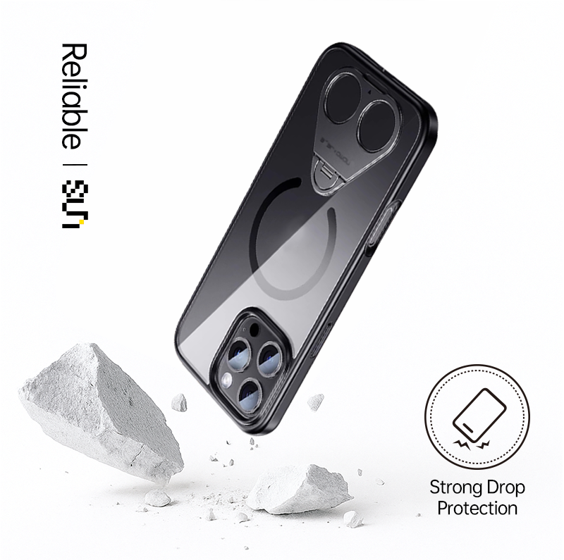 Tri-Ring Magnetic Stand Case For iPhone 17 Pro Max