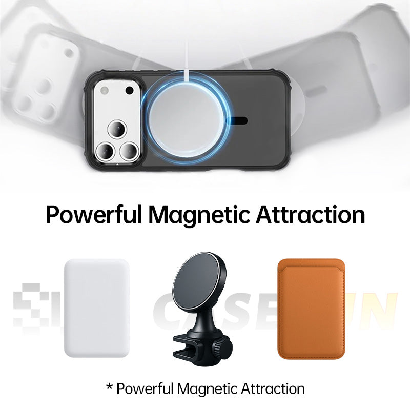  Skin-Feel Magnetic Kickstand Case for iPhone 17/16/15 Series