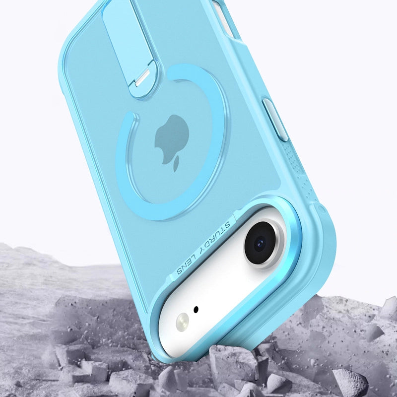 360° Kickstand Magnetic Shockproof Matte Case For iPhone 17 Pro Max