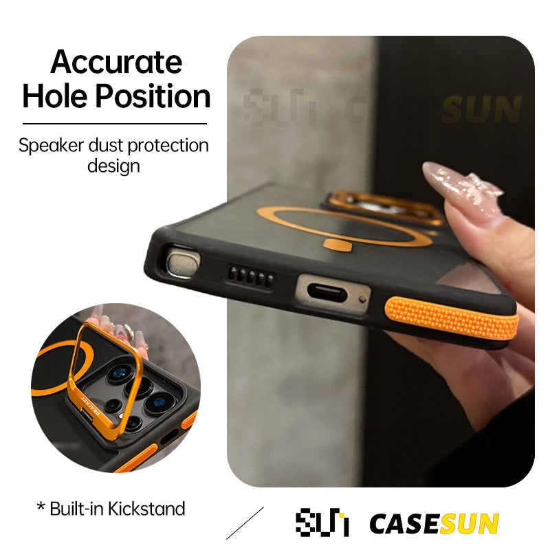 Magnetic Camera Ring Stand Case for Samsung S26/S25/S24 Series
