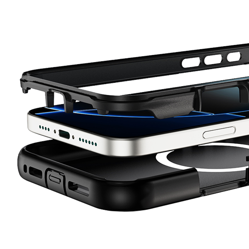 Magnetic Matte Finish 2-in-1 Shockproof Case For iPhone 17 Series
