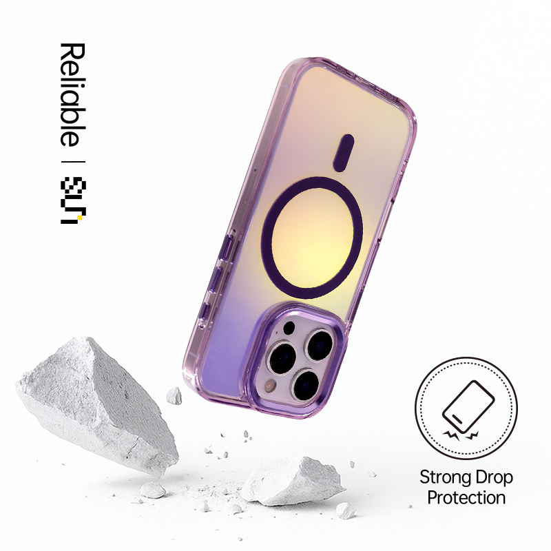 Colorful Magnetic Phone Case With Lanyard For iPhone 17 Pro Max
