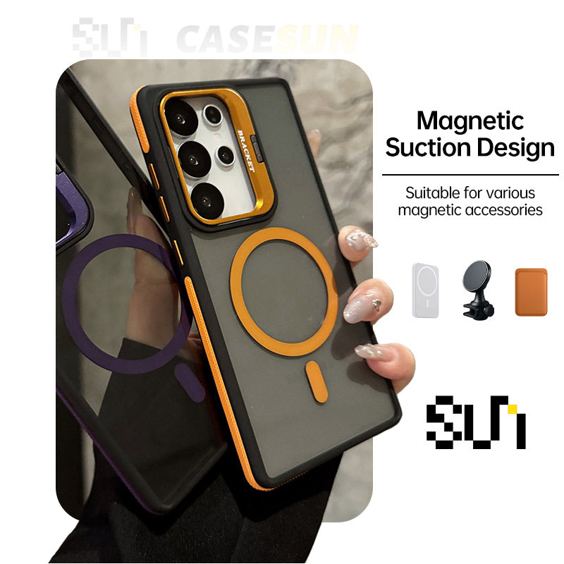 Magnetic Camera Ring Stand Case for Samsung S26/S25/S24 Series