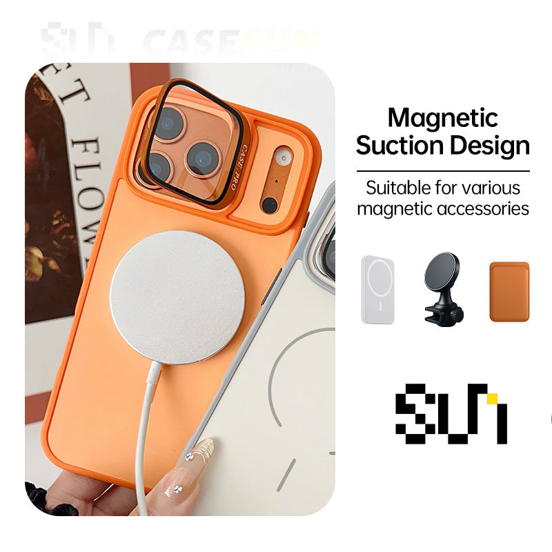 Minimal LensGuard Stand Case For iPhone 17/16/15/14 Series