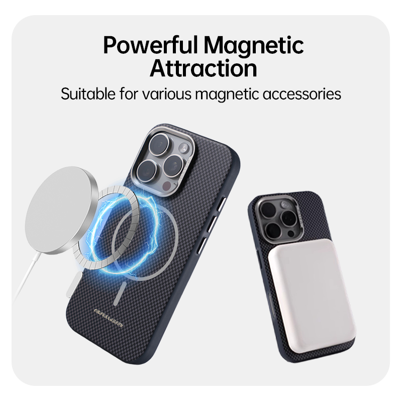 Engineered Elegance: Carbon Fiber MagSafe Case for iPhone 16 Pro Max