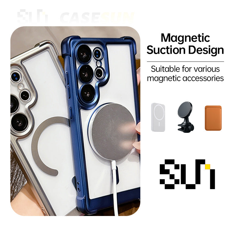 CaseSun Electroplated Matte Magnetic Case for Samsung S26/S25/S24 Series