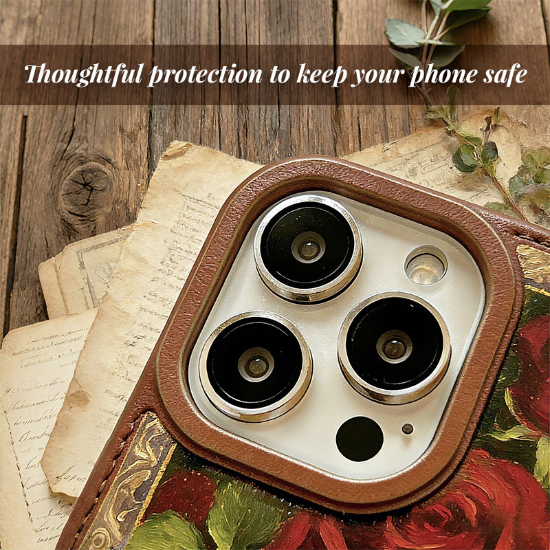 Vintage Rose Art Case  For iPhone 17/16/15 Series