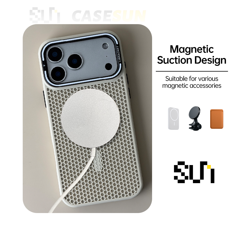 MagSafe Honeycomb Cooling Case for iPhone 17/16/15/14 Series