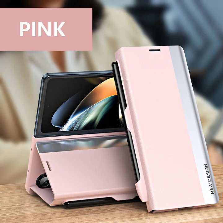 Luxury Electroplated Magnetic Flip Case for Galaxy Z Fold7 and Galaxy S Series (With Kickstand & Pen Slot)