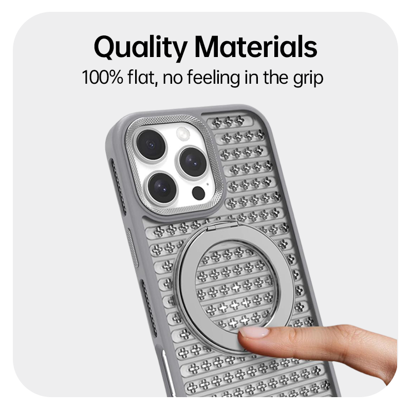 Semi-Transparent Heat-Dissipating Magnetic Case For iPhone 16 Pro Max