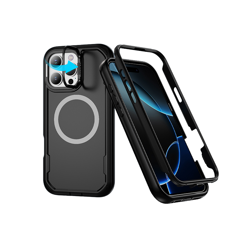 Magnetic Matte Finish 2-in-1 Shockproof Case For iPhone 17 Series