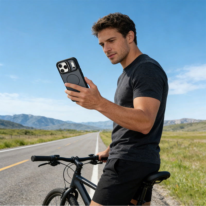 Minimal LensGuard Stand Case For iPhone 17/16/15/14 Series