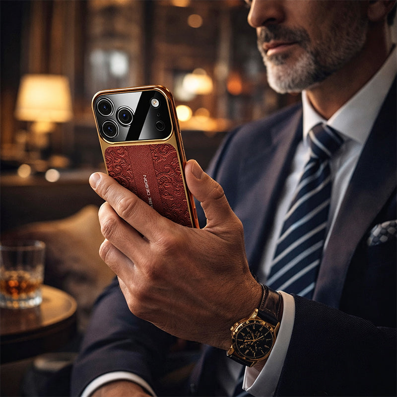 Luxury Dragon-Embossed Vegan Leather Case