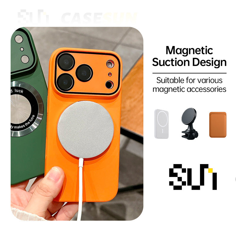 Full-Coverage Protective Frosted Magnetic Hard Case