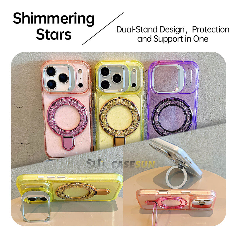 Glitter Edition Dual-Stand Magnetic Protective Case