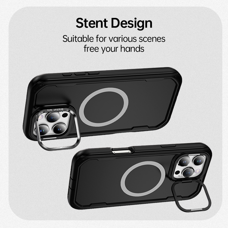 Magnetic Matte Finish 2-in-1 Shockproof Case For iPhone 17 Series