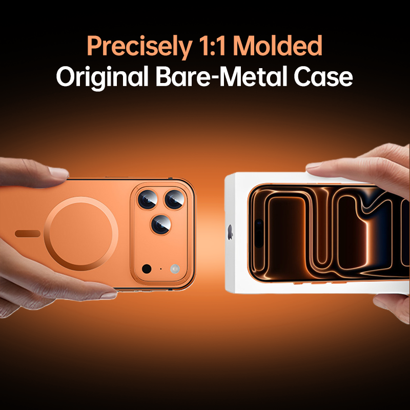 Aluminum Alloy Frame + Acrylic Backing MagSafe Case for iPhone 17 Series