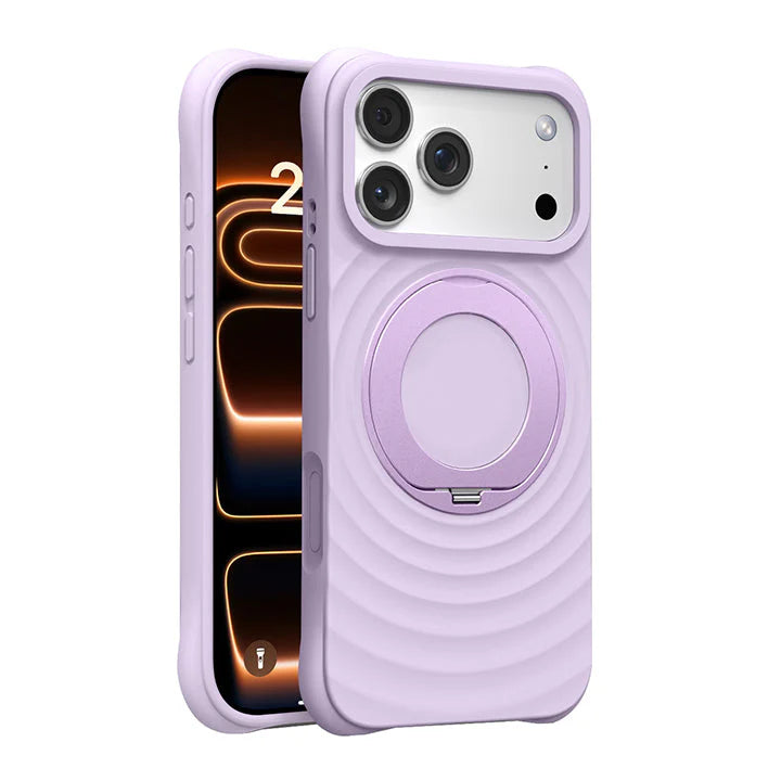 360° Rotating Liquid Silicone Stand Case with MagSafe For iPhone 17 Series