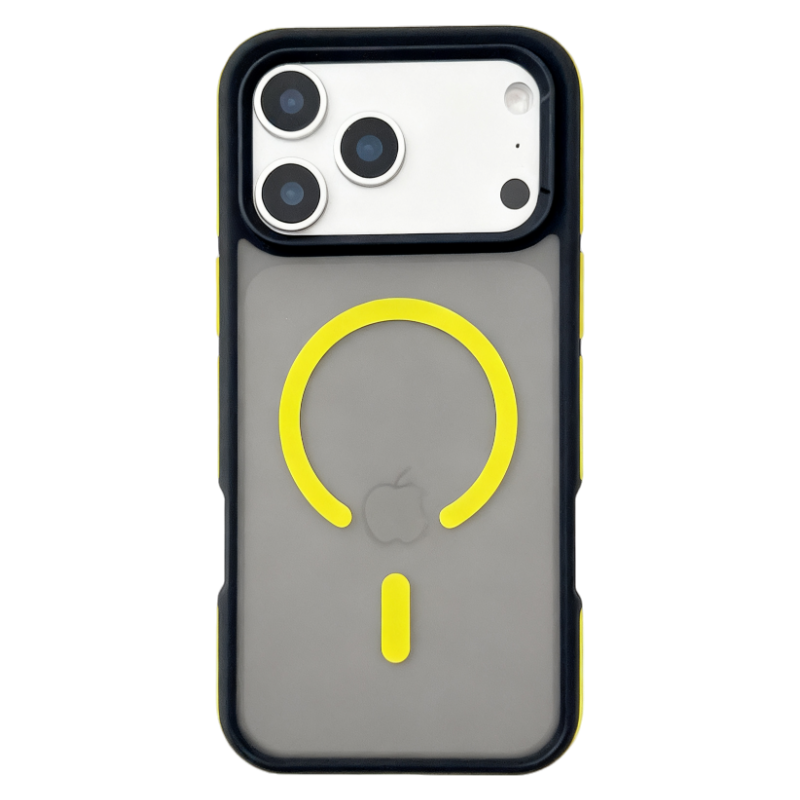 Matte Black Magnetic Case with Anti-Slip Strip for iPhone 17 Series
