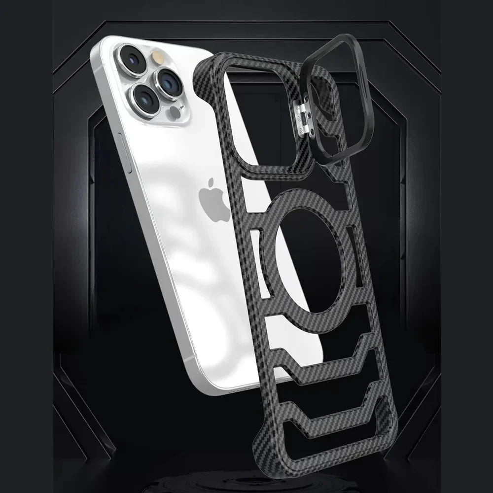 Carbon Texture Ultra-Light Frameless MagSafe Case for iPhone 17 Pro Max