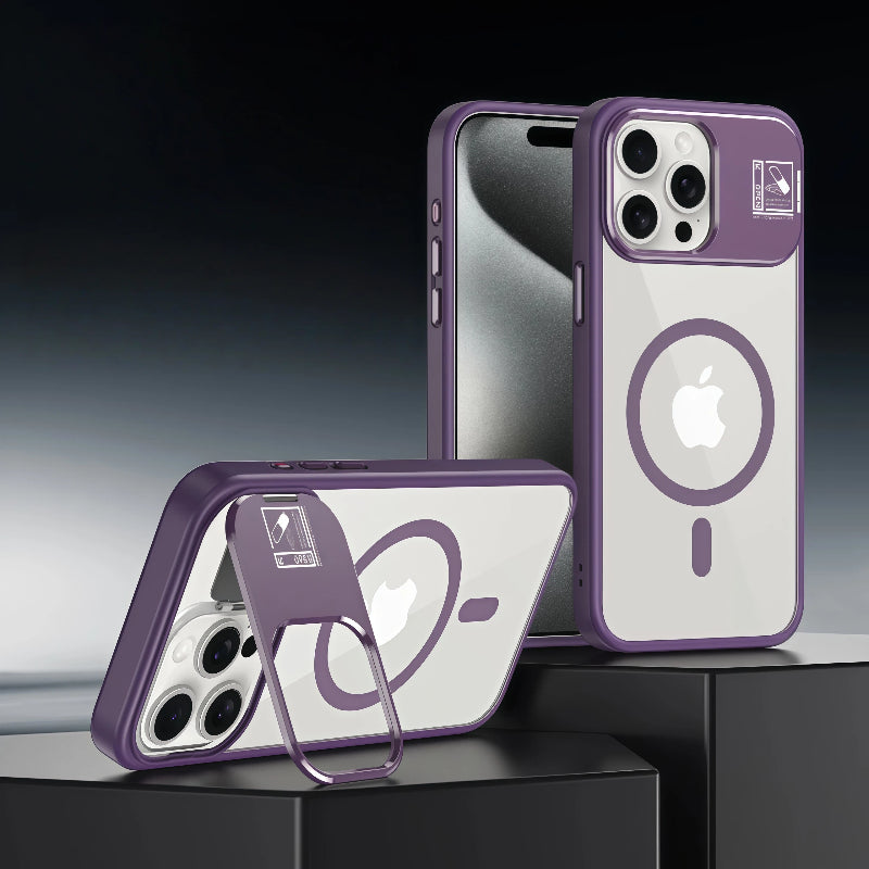 Invisible Multi-Dimensional Stand Drop Case For iPhone 17 Pro Max