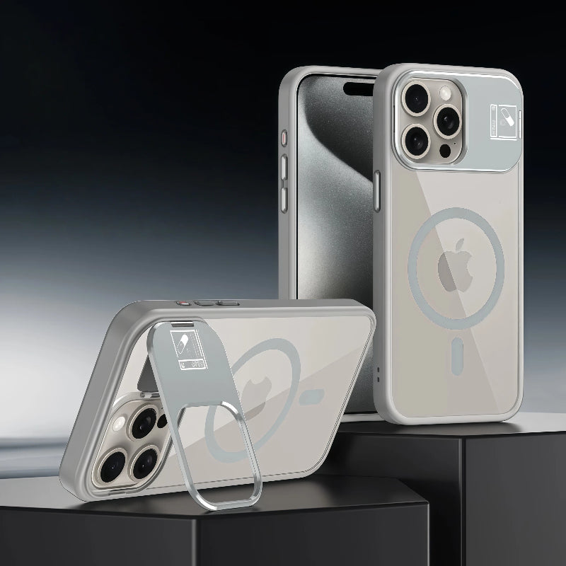 Invisible Multi-Dimensional Stand Drop Case For iPhone 17 Pro Max