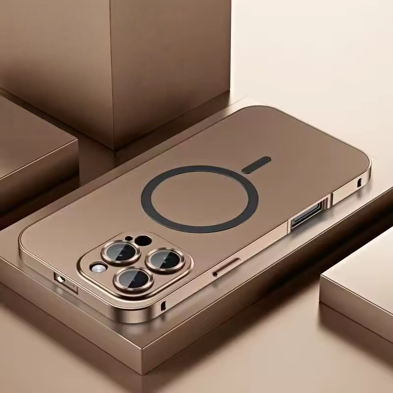 Aluminum alloy frame Magnetic Case for iPhone 16 Pro Max