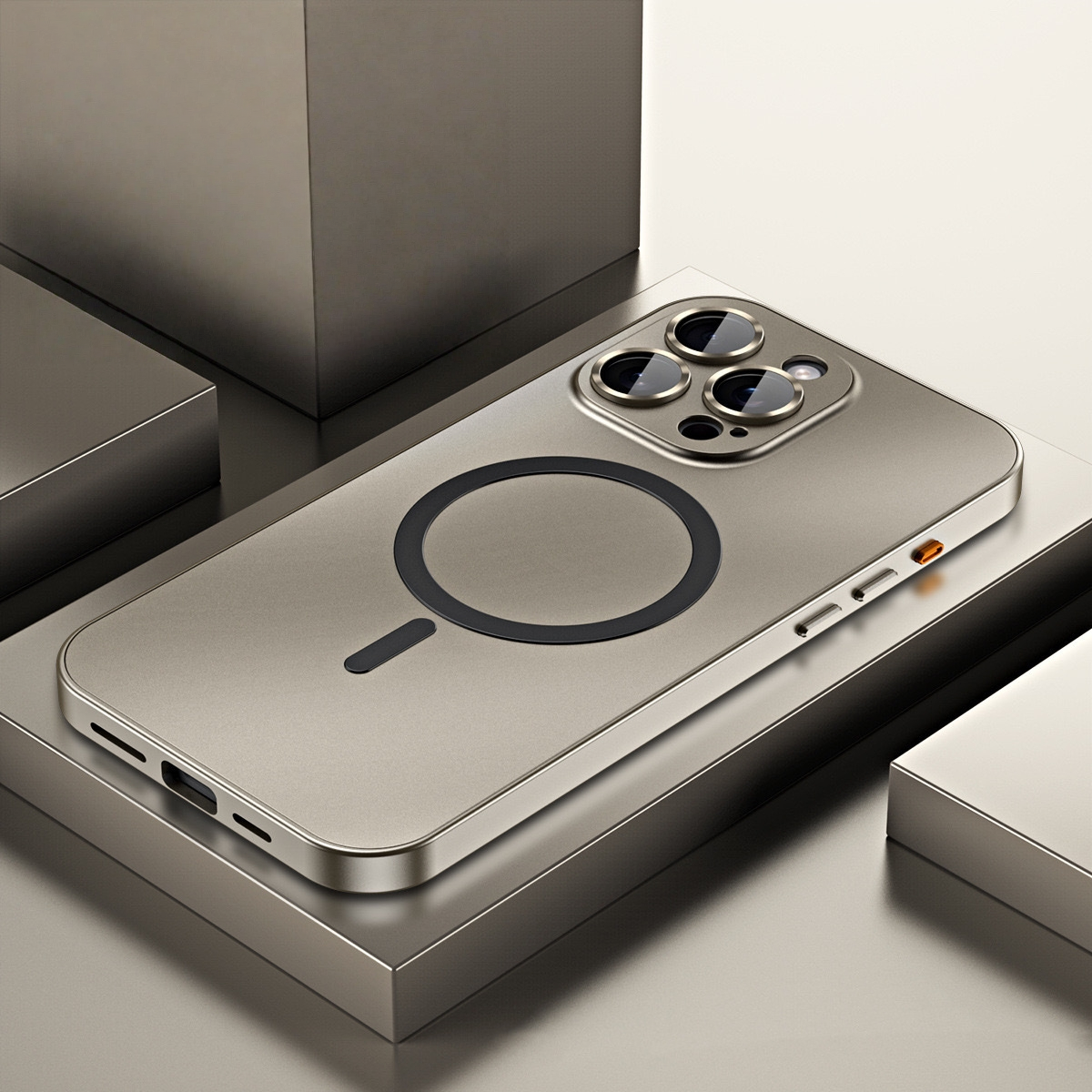 Aluminum alloy frame Magnetic Case for iPhone 16 Pro Max
