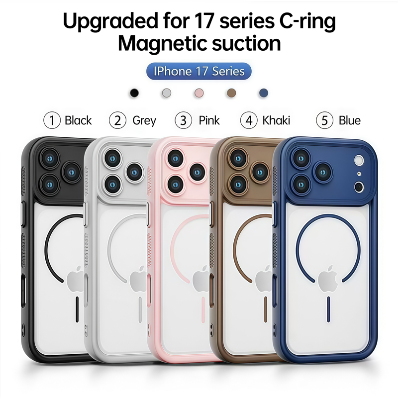 CrystalShield Magnetic Clear Case For iPhone 17 Pro Max