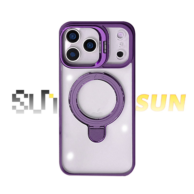 Magnetic Dual Stand Clear Case For iPhone 17/16/15/14 Series